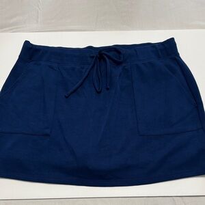 GAIAM Navy Drawstring Skort with Front Pockets